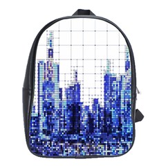 Skyscrapers City Skyscraper Zirkel School Bag (large) by Simbadda