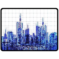 Skyscrapers City Skyscraper Zirkel Fleece Blanket (large)  by Simbadda