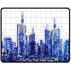 Skyscrapers City Skyscraper Zirkel Fleece Blanket (medium)  by Simbadda