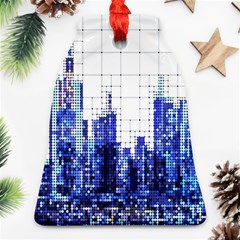 Skyscrapers City Skyscraper Zirkel Ornament (bell) by Simbadda