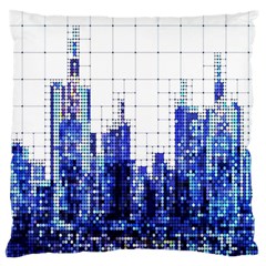 Skyscrapers City Skyscraper Zirkel Large Cushion Case (two Sides) by Simbadda