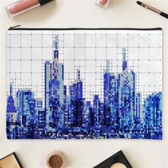 Skyscrapers City Skyscraper Zirkel Cosmetic Bag (xxxl)  by Simbadda