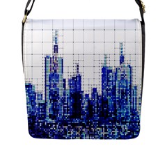 Skyscrapers City Skyscraper Zirkel Flap Messenger Bag (l)  by Simbadda