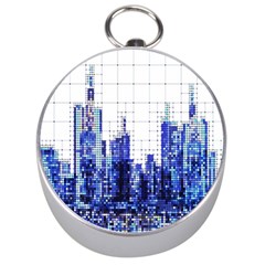 Skyscrapers City Skyscraper Zirkel Silver Compasses by Simbadda