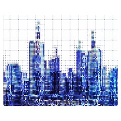 Skyscrapers City Skyscraper Zirkel Double Sided Flano Blanket (medium)  by Simbadda