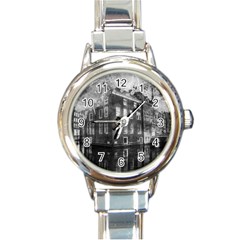 Reflection Canal Water Street Round Italian Charm Watch by Simbadda