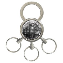 Reflection Canal Water Street 3-ring Key Chains by Simbadda