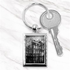 Reflection Canal Water Street Key Chains (rectangle)  by Simbadda