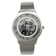 Reflection Canal Water Street Stainless Steel Watch by Simbadda