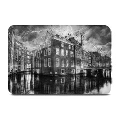 Reflection Canal Water Street Plate Mats by Simbadda