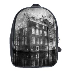 Reflection Canal Water Street School Bag (large) by Simbadda