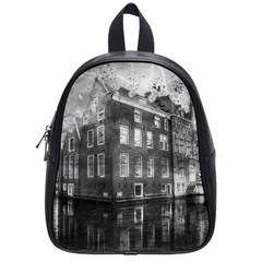 Reflection Canal Water Street School Bag (small) by Simbadda