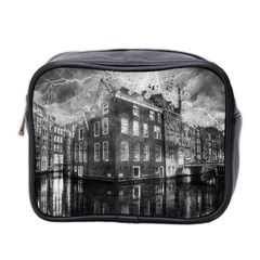 Reflection Canal Water Street Mini Toiletries Bag 2-side by Simbadda