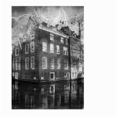 Reflection Canal Water Street Large Garden Flag (two Sides) by Simbadda