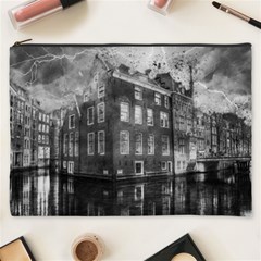 Reflection Canal Water Street Cosmetic Bag (xxxl)  by Simbadda