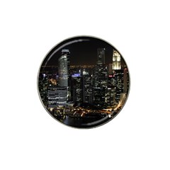 City At Night Lights Skyline Hat Clip Ball Marker (10 Pack) by Simbadda