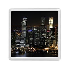 City At Night Lights Skyline Memory Card Reader (square)  by Simbadda