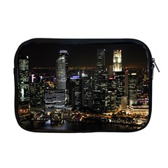 City At Night Lights Skyline Apple Macbook Pro 17  Zipper Case by Simbadda