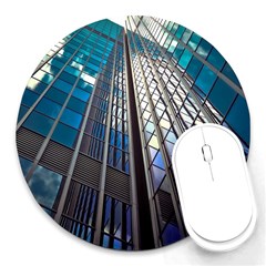 Architecture Skyscraper Round Mousepads by Simbadda