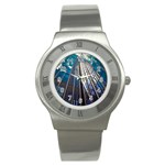 Architecture Skyscraper Stainless Steel Watch Front