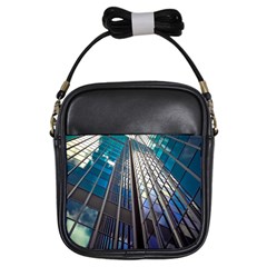 Architecture Skyscraper Girls Sling Bags by Simbadda