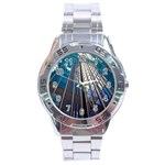 Architecture Skyscraper Stainless Steel Analogue Watch Front