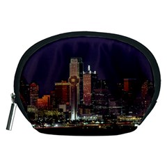 Dallas Texas Skyline Dusk Usa Accessory Pouches (medium) 