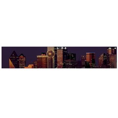 Dallas Texas Skyline Dusk Usa Large Flano Scarf 