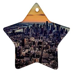 New York Skyline Architecture Nyc Star Ornament (two Sides)