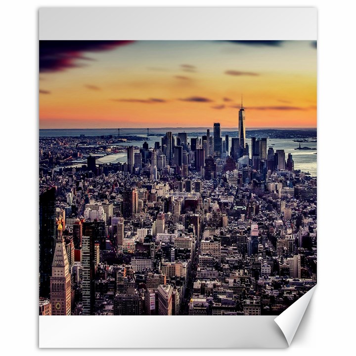 New York Skyline Architecture Nyc Canvas 16  x 20  