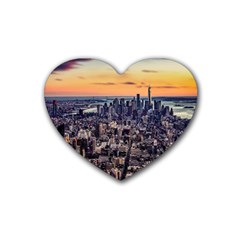 New York Skyline Architecture Nyc Heart Coaster (4 Pack) 