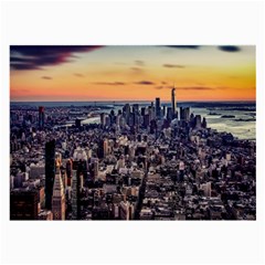 New York Skyline Architecture Nyc Large Glasses Cloth