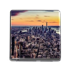 New York Skyline Architecture Nyc Memory Card Reader (square)