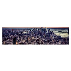 New York Skyline Architecture Nyc Satin Scarf (oblong)