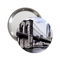 City Skyline Skyline City Cityscape 2 25  Handbag Mirrors by Simbadda