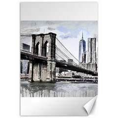 City Skyline Skyline City Cityscape Canvas 12  X 18   by Simbadda