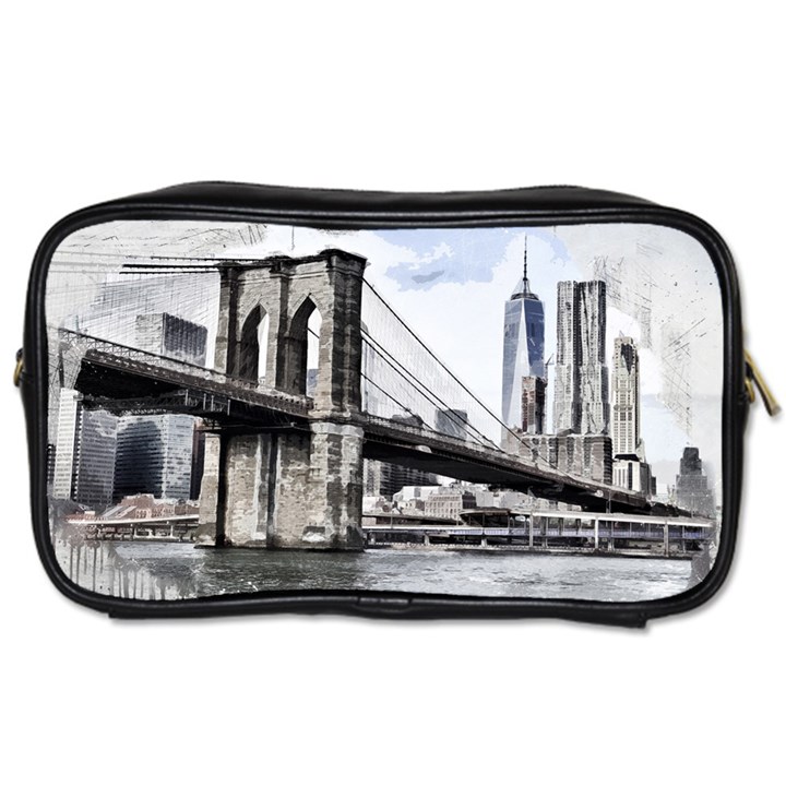 City Skyline Skyline City Cityscape Toiletries Bags 2-Side