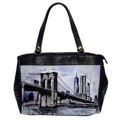 City Skyline Skyline City Cityscape Office Handbags