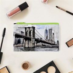 City Skyline Skyline City Cityscape Cosmetic Bag (xs) by Simbadda