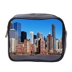 Skyscraper Architecture City Mini Toiletries Bag 2-side