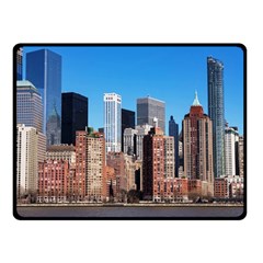 Skyscraper Architecture City Fleece Blanket (small) by Simbadda