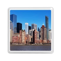 Skyscraper Architecture City Memory Card Reader (square)  by Simbadda