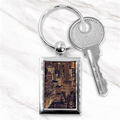 New York City Skyline Nyc Key Chains (rectangle)  by Simbadda