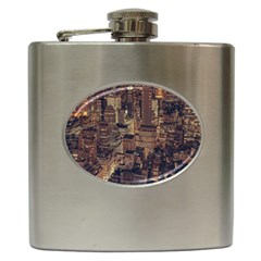 New York City Skyline Nyc Hip Flask (6 Oz) by Simbadda