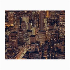 New York City Skyline Nyc Small Glasses Cloth by Simbadda