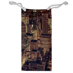 New York City Skyline Nyc Jewelry Bag by Simbadda