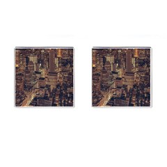 New York City Skyline Nyc Cufflinks (square) by Simbadda