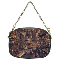 New York City Skyline Nyc Chain Purses (two Sides)  by Simbadda