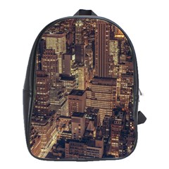 New York City Skyline Nyc School Bag (large) by Simbadda