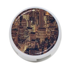 New York City Skyline Nyc 4-port Usb Hub (one Side) by Simbadda